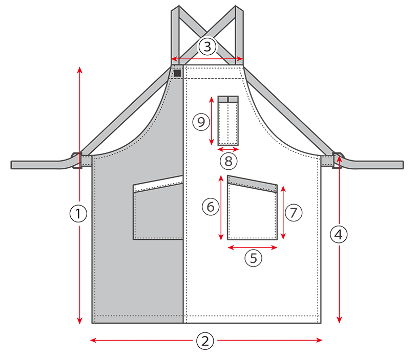 エプロンサイズ