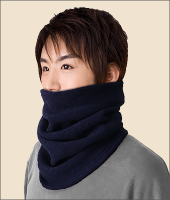 8681 ロング丈 ブークレフリースネックウォーマー
