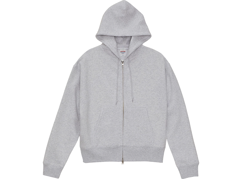 5621短め丈ジップパーカー