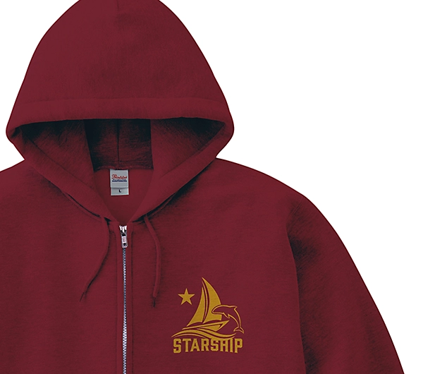 星と船をモチーフにしたロゴが映えるデザイン