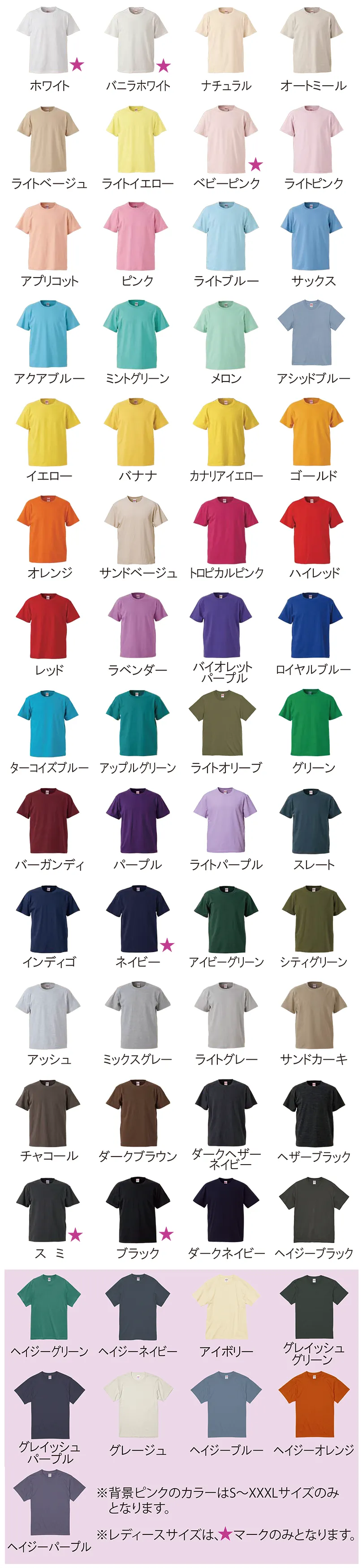 5001 Tシャツカラー 