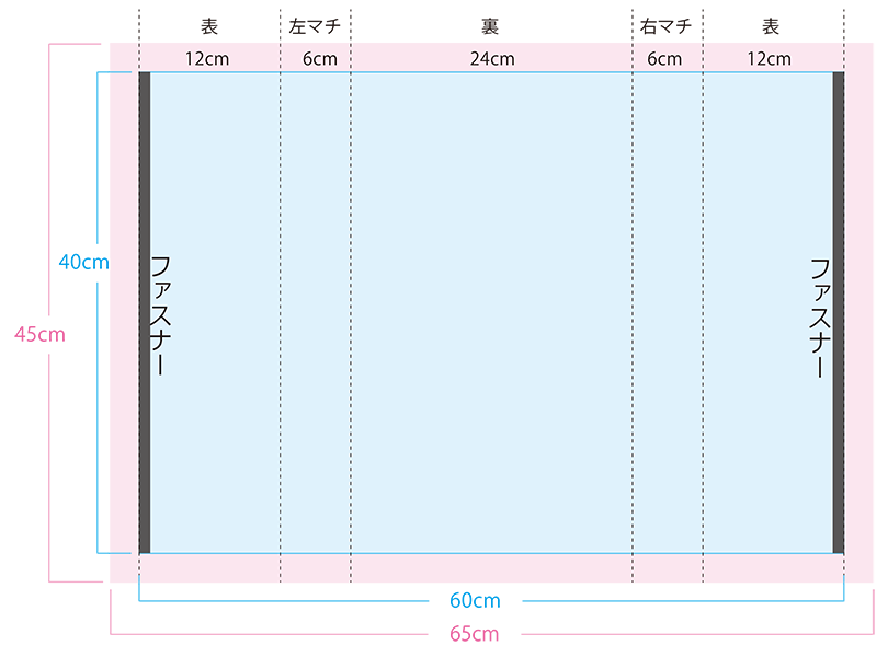 シューズバッグのプリント位置