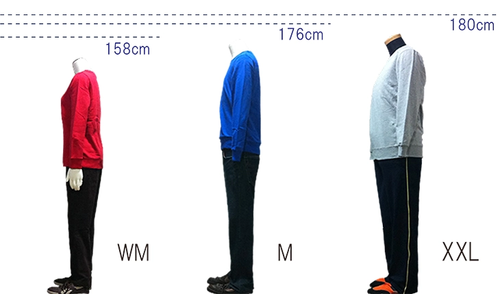 スウェット　サイドサイズ