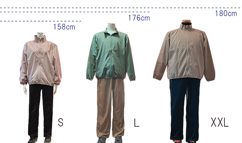 イベントブルゾン フロントサイズ