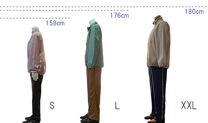 イベントブルゾン サイドサイズ