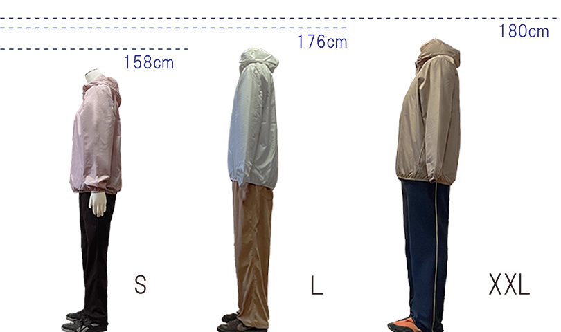 スタッフジャンパー サイドサイズ