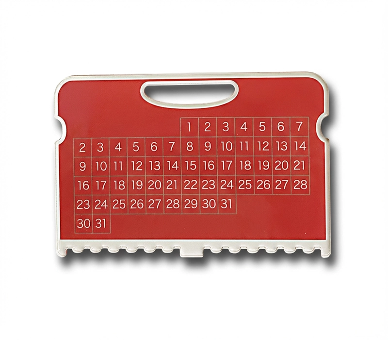 スライドで月ごとの日付調整が可能