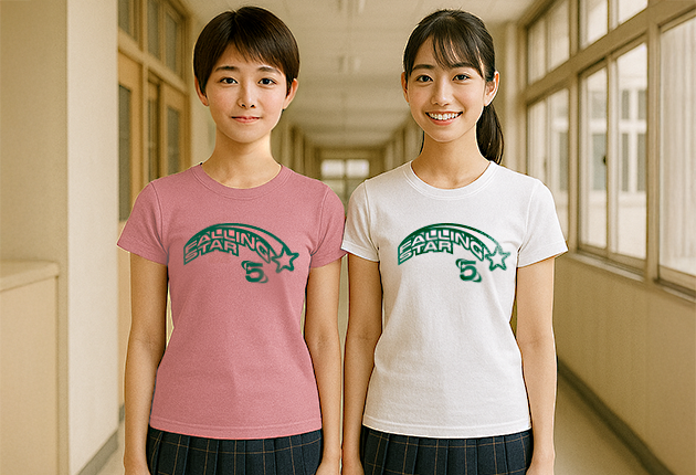 プリント箇所を胸または背中の1箇所