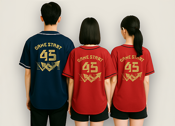 クラスTシャツ野球 背中
