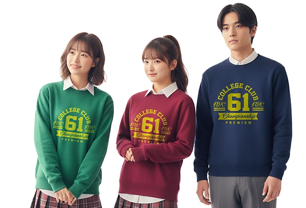 オリジナルトレーナー  背中・着用イメージ 219-MLC