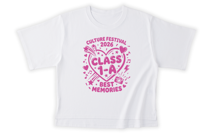 ハートモチーフ クラスTシャツ