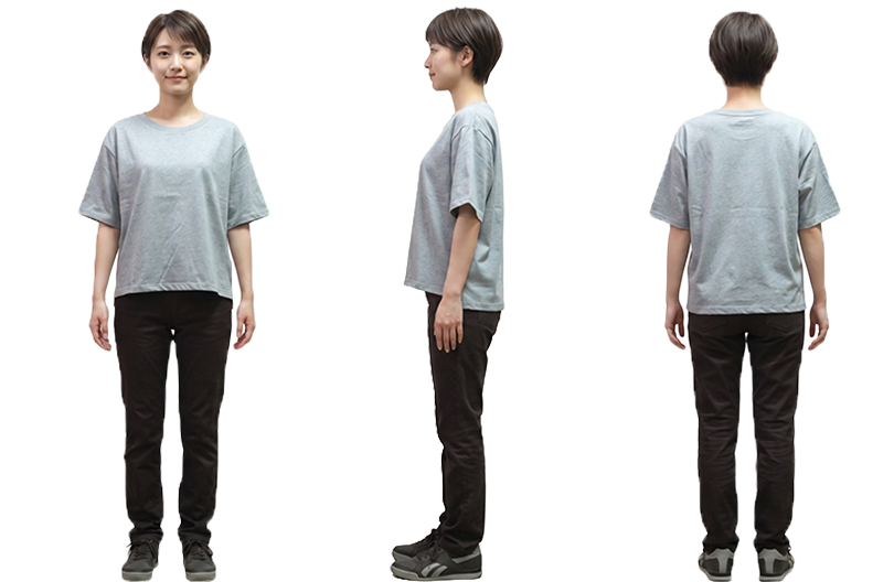 160cm モデル試着