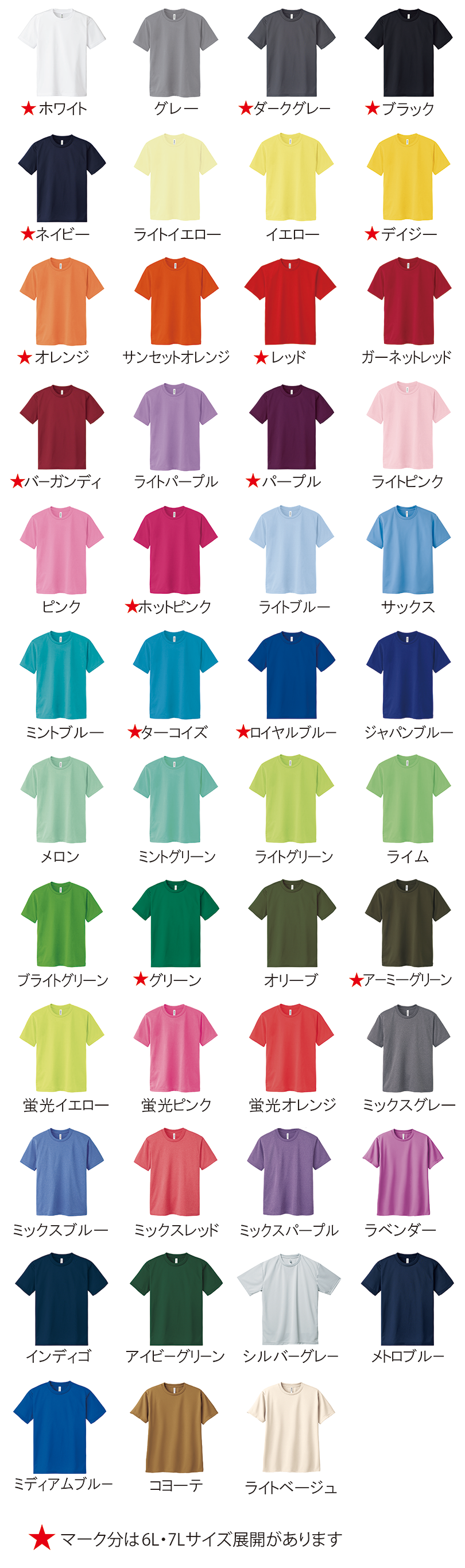 300-ACT Tシャツカラー