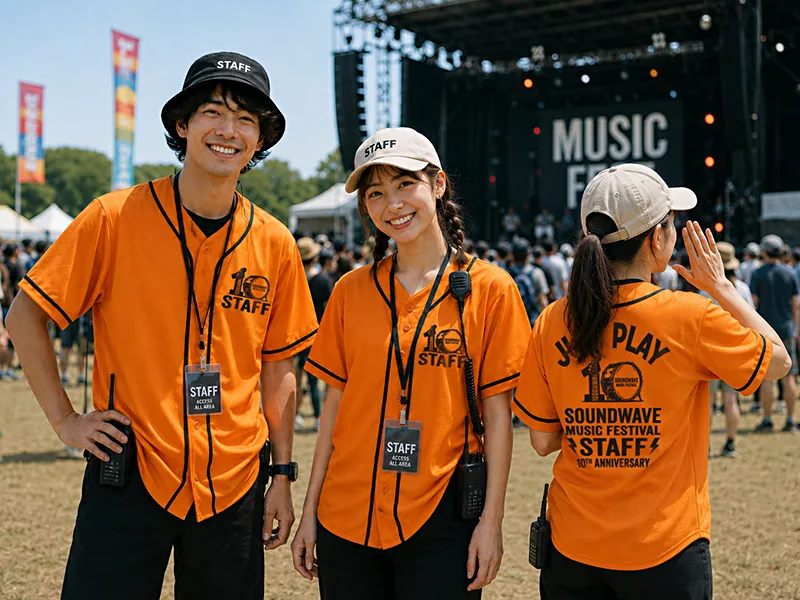 ライブ・音楽イベント ベースボールシャツ