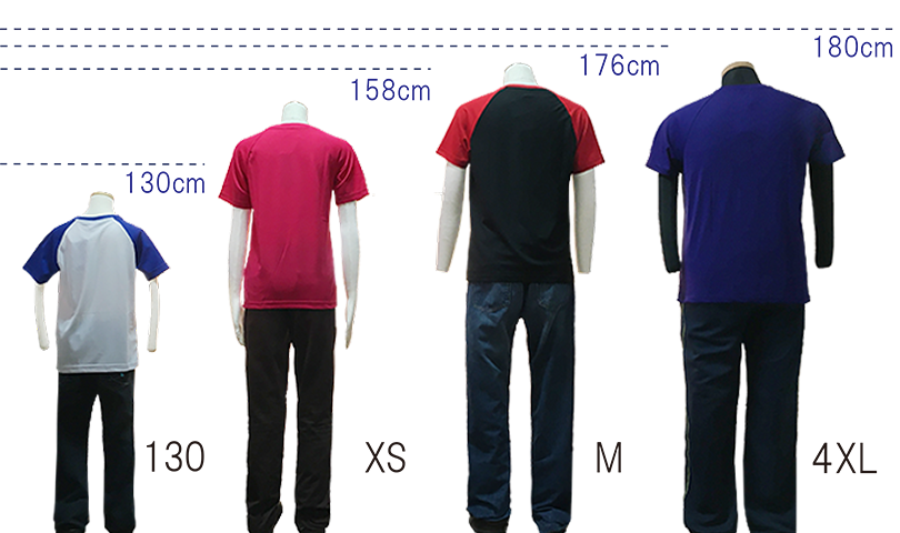 超軽量ドライラグランTシャツ　バックサイズ