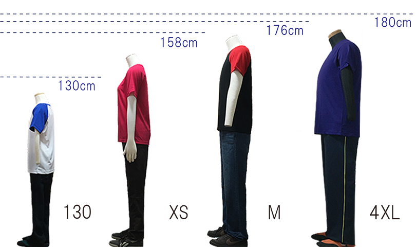 超軽量ドライラグランTシャツ　サイドサイズ